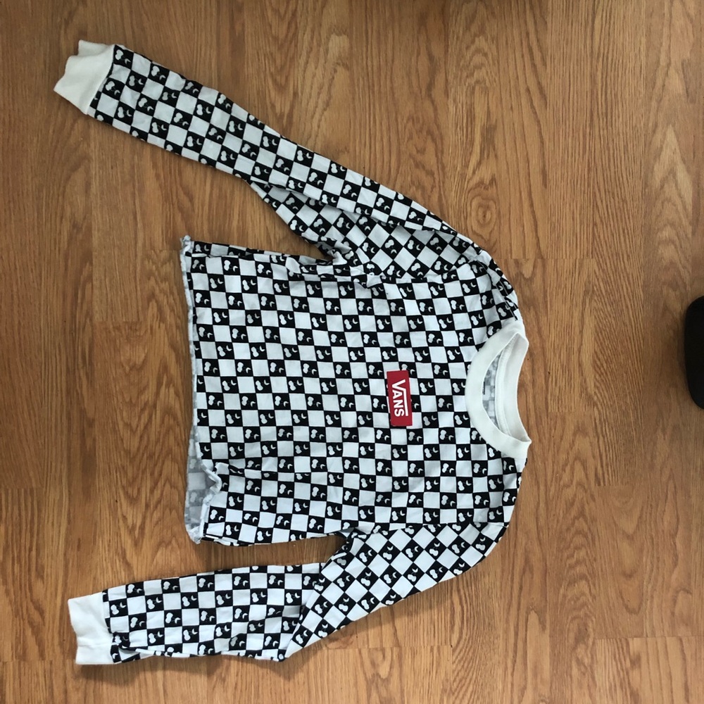 women’s vans cropped long sleeve